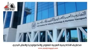 مصاريف الأكاديمية العربية للعلوم والتكنولوجيا للوافدين [current_year]