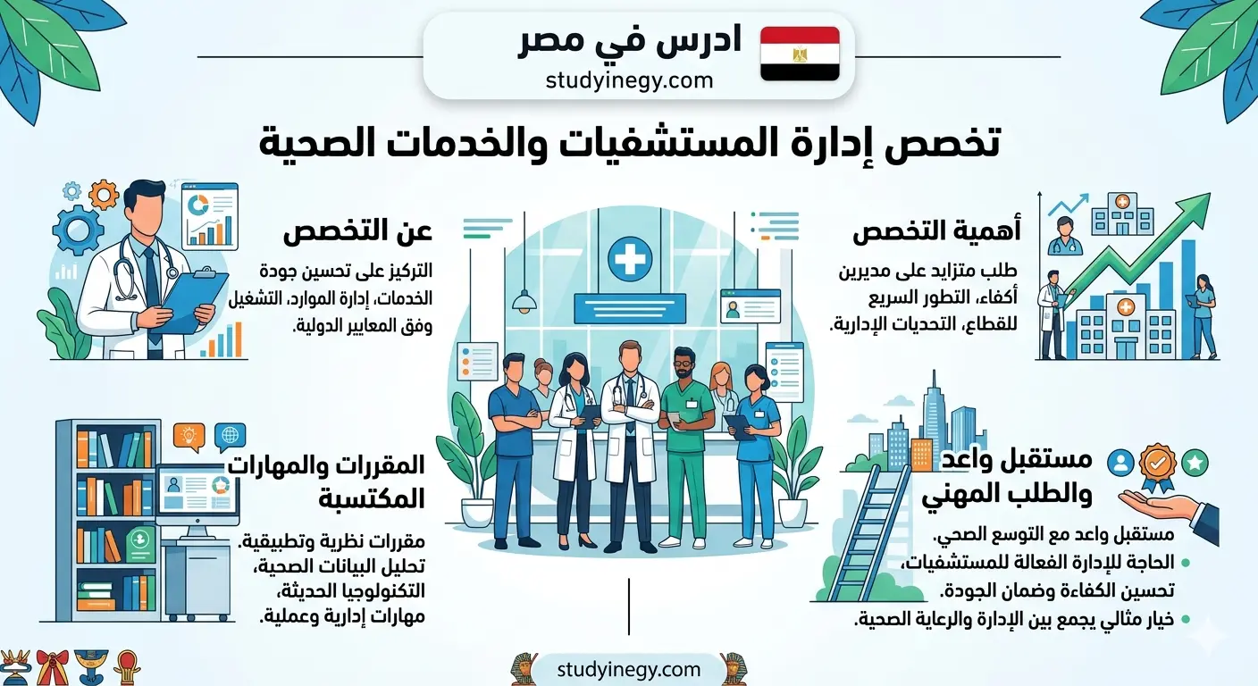 دراسة بكالوريوس ادارة مستشفيات في مصر