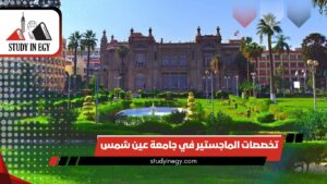 تخصصات الماجستير في جامعة عين شمس للوافدين