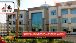 تسهيل إجراءات الدراسة في مصر للوافدين