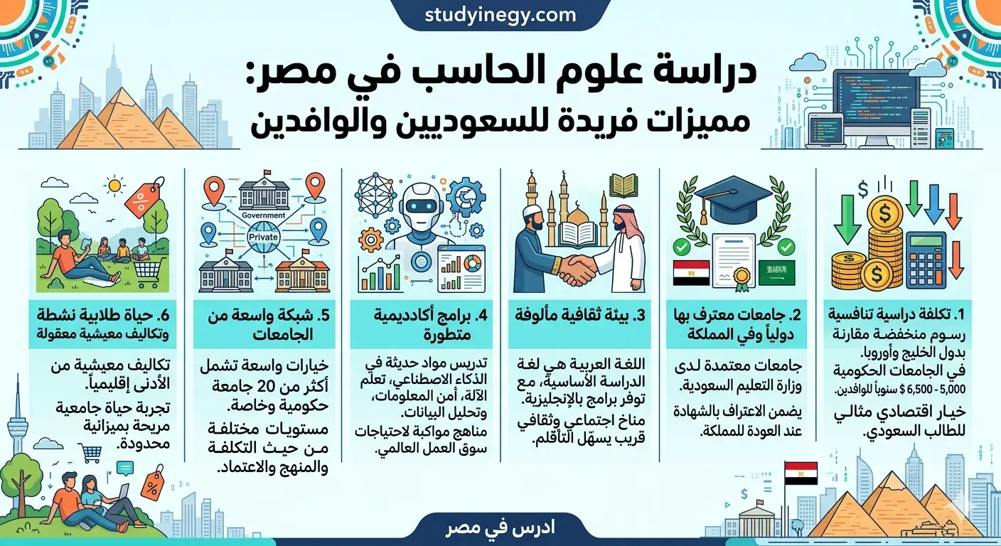 دراسة علوم الحاسب في مصر للوافدين