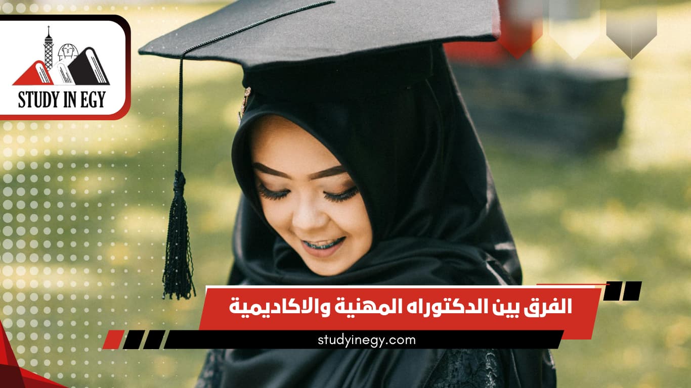 الفرق بين الدكتوراه المهنية والاكاديمية