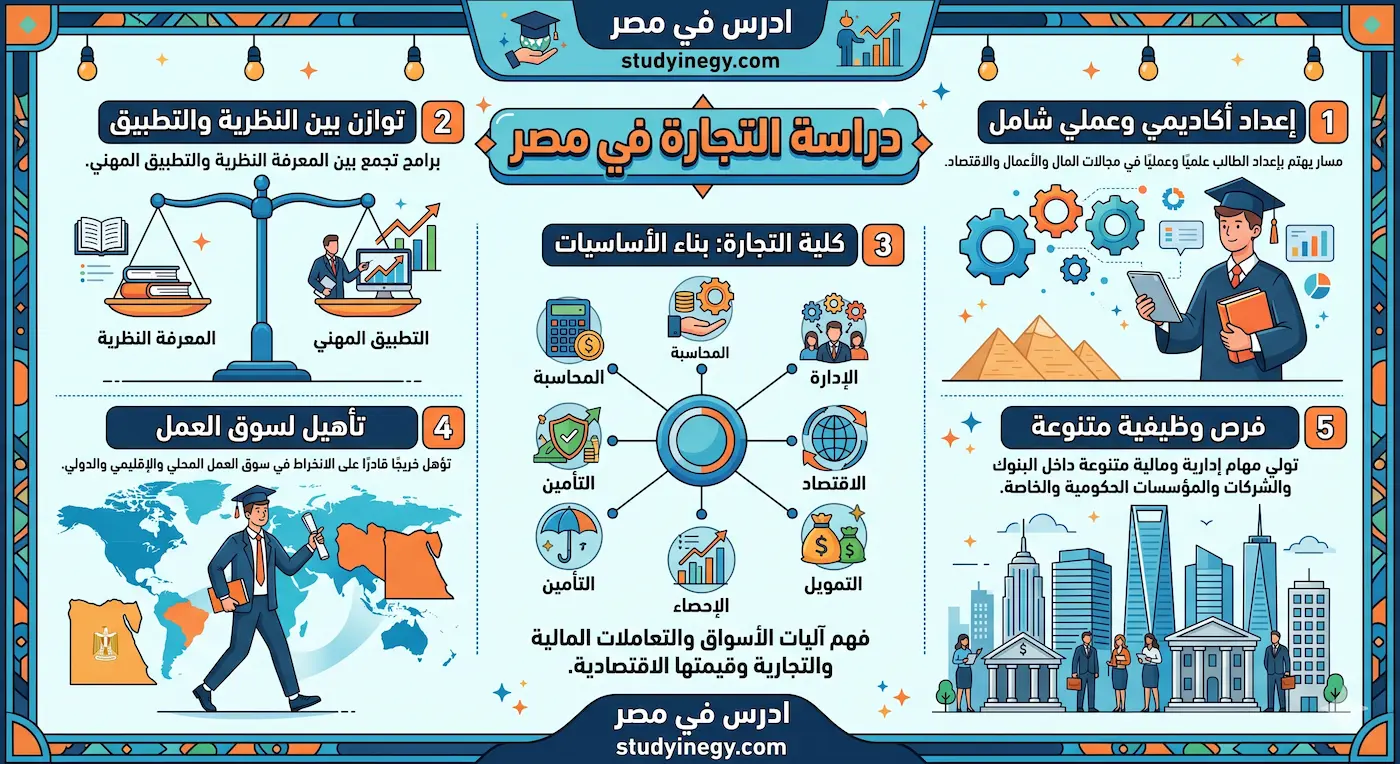 دراسة التجارة في مصر
