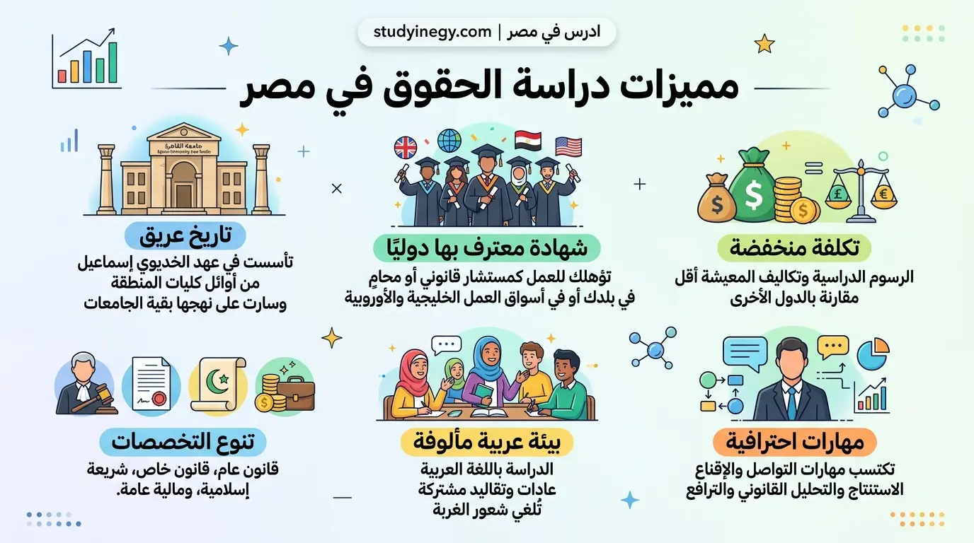 دراسة الحقوق في مصر للوافدين