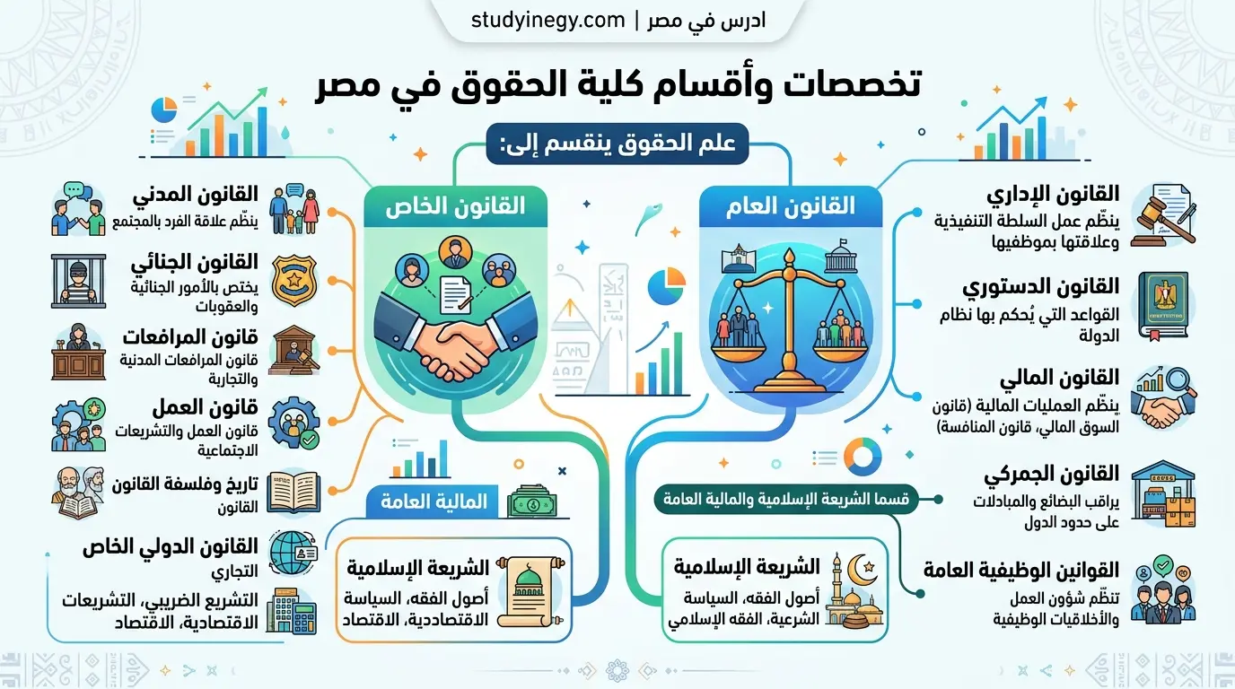 دراسة الحقوق في مصر