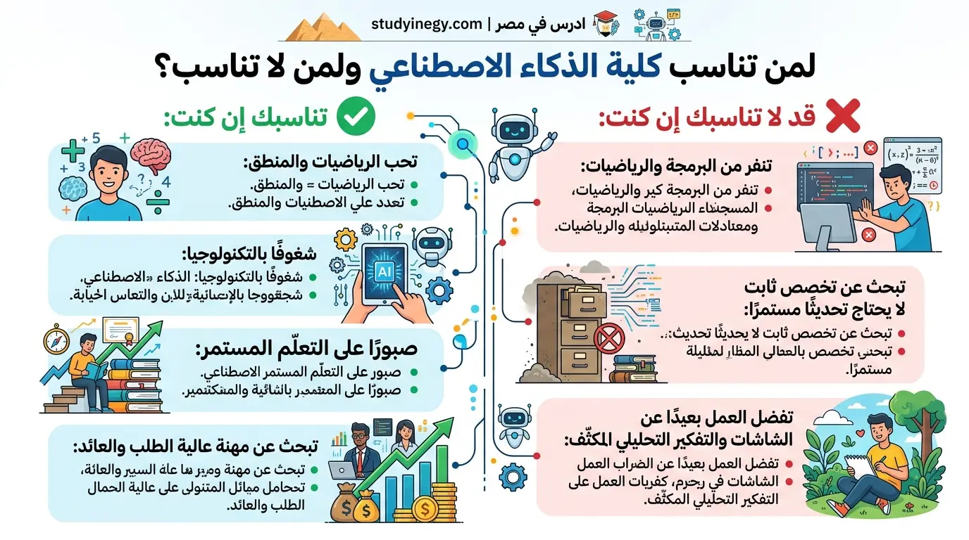 مميزات وعيوب كلية الذكاء الاصطناعي