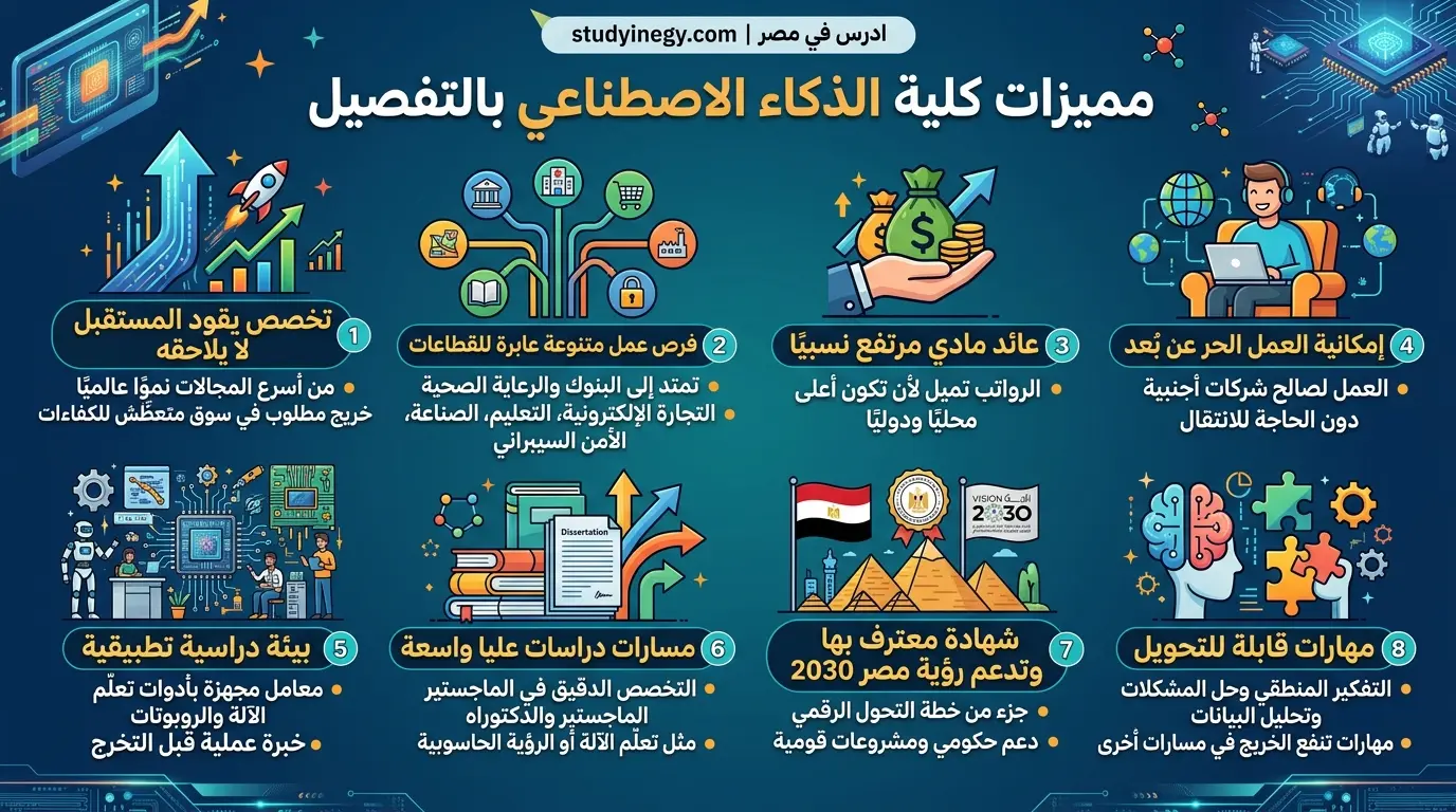 مميزات وعيوب كلية الذكاء الاصطناعي